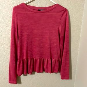 Long sleeve, Gap shirt, dark dusty rose colored, size XS